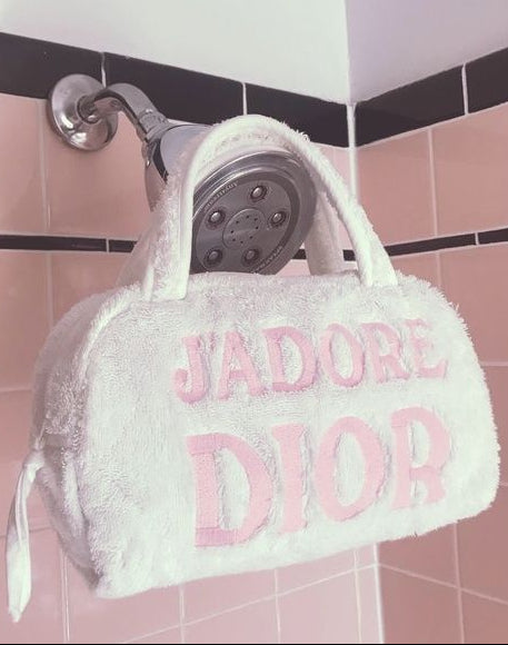 Christian Dior J'Adore Terry Towel Bag